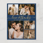 Papier Budget Photo Collage Marine Mariage Merci Circulai (Devant)