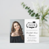 Papier Budget Photo College Faire-part d'études (Debout devant)