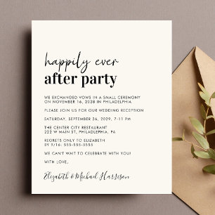 Papier Budget Photo Crème Mariage Réception Invitation