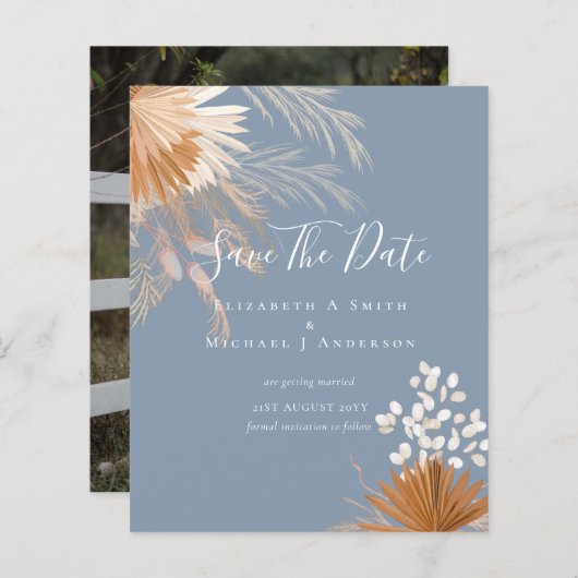 Papier BUDGET Photo Dates d'enregistrement PAMPAS Grass T (Devant / Derrière)