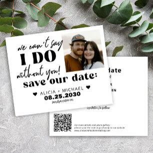 Papier Budget photo de mariage moderne enregistrer la dat