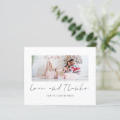 Papier Budget Photo de Noël Amour et Merci (Debout devant)