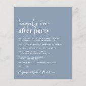 Papier Budget Photo Dusty Blue Wedding Invitation de réce (Devant)