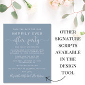 Papier Budget Photo Dusty Blue Wedding Invitation de réce