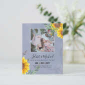 Papier BUDGET Photo Enregistrer la date ou le mariage Inv (Debout devant)