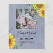 Papier BUDGET Photo Enregistrer la date ou le mariage Inv (Devant)