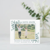 Papier Budget Photo Eucalyptus Greenery QR Code Enregistr (Debout devant)