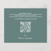 Papier Budget Photo Eucalyptus Greenery QR Code Enregistr (Dos)