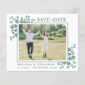 Papier Budget Photo Eucalyptus Greenery QR Code Enregistr (Devant)