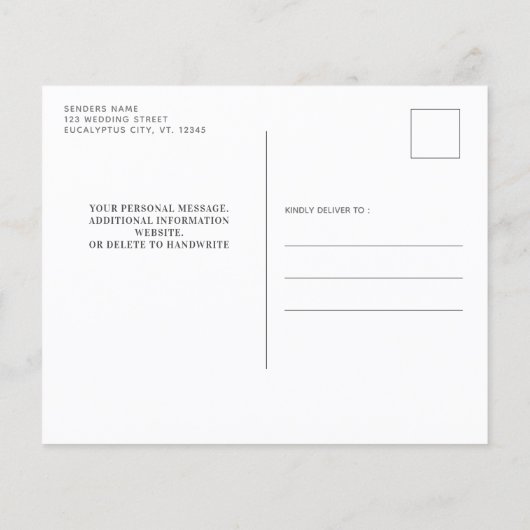 Papier Budget Photo Eucalyptus Verdure Enregistrer La Dat (Dos)