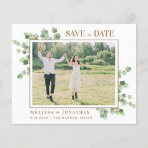 Papier Budget Photo Eucalyptus Verdure Enregistrer La Dat