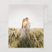 Papier Budget Photo Faire-part de mariage classique blanc (Dos)