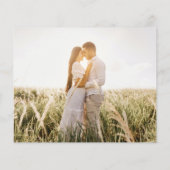 Papier Budget Photo Faire-part de mariage classique blanc (Dos)