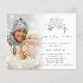 Papier Budget Photo Florales Blanches Rejoignez-nous Mari (Devant)