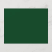 Papier Budget Photo Green College Graduation Faire-part (Dos)