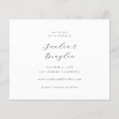 Papier Budget Photo H MOD Simple Enregistrer la date (Dos)