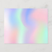 Papier Budget photo holographique rose Sweet 16 invitatio (Dos)