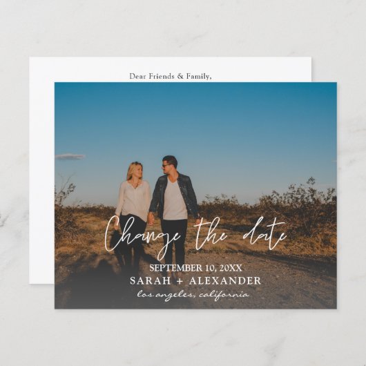 Papier Budget Photo- Horizontal Changer la date (Devant / Derrière)