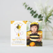 Papier Budget Photo Little Honey Bee Invitation Anniversa (Debout devant)