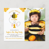 Papier Budget Photo Little Honey Bee Invitation Anniversa (Devant)