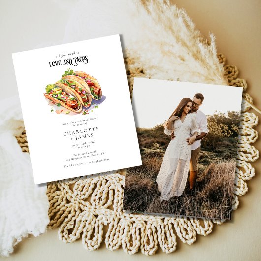 Papier Budget Photo Love et Dîner de répétition Tacos