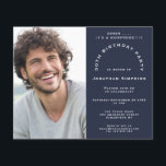 Papier Budget Photo Man 30th Surprise Party Invitation de<br><div class="desc">Un rapport qualité-prix BUDGET alternative sur une taille plus petite 4, 5 x 5, 6" semi-brillant poids 110lbs, qui est d'une épaisseur similaire à une carte postale (cependant ne convient pas à utiliser comme carte postale.) VEUILLEZ NOTER qu'il y a UN invitation par feuille. Budget Photo Man 30th Surprise Party...</div>