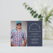 Papier Budget Photo Man 50e anniversaire Invitation de la (Debout devant)