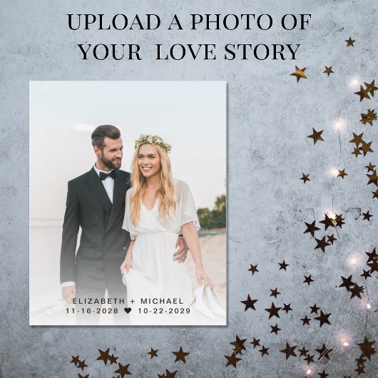 Papier Budget Photo Mariage Réception Rose Enregistrer La