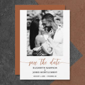 Papier Budget Photo Mariage Terracotta Enregistrer La Dat