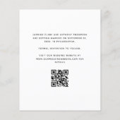 Papier Budget photo minime QR Code noir Enregistrer la da (Dos)