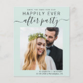 Papier Budget Photo Mint Mariage Réception Enregistrer La (Devant)