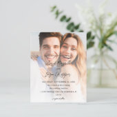 Papier Budget Photo moderne 7 Mariage vertical V2-C (Debout devant)