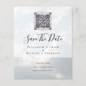 Papier BUDGET PHOTO Moderne ENREGISTRER LA DATE QR CODE R (Devant)