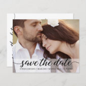 Papier Budget Photo moderne Enregistrer le script Date Ma (Devant / Derrière)