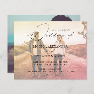 Papier Budget Photo moderne Horizontal 4 Effet Mariage