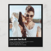 Papier Budget Photo moderne QR Code Faire-part de mariage (Devant)