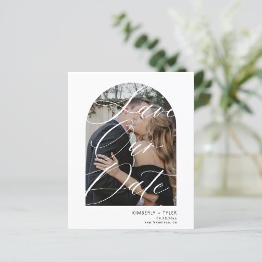 Papier Budget photo moderne QR CODE mariage enregistrer l (Debout devant)