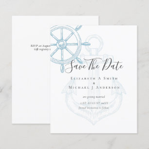 Papier BUDGET PHOTO Nautique Économiser Dates Sea Beach O