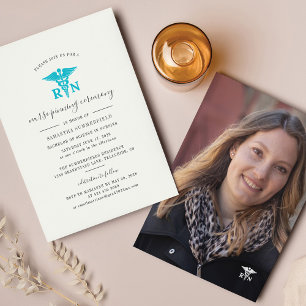 Papier Budget Photo Nurse Grad 2023 Pinning Invitation