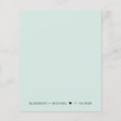 Papier Budget Photo Overlay Mariage Réception Invitation (Dos)