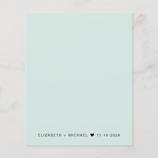 Papier Budget Photo Overlay Mariage Réception Invitation (Dos)