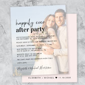 Papier Budget Photo Overlay Mariage Réception Invitation