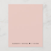 Papier Budget Photo Overlay Mariage Réception Invitation (Dos)