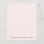 Papier Budget Photo Overlay Mariage Réception Invitation (Dos)