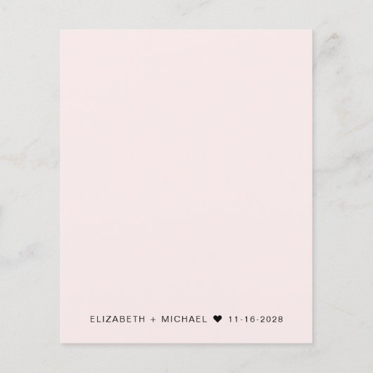 Papier Budget Photo Overlay Mariage Réception Invitation (Dos)