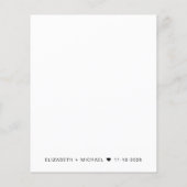 Papier Budget Photo Overlay Mariage Réception Invitation (Dos)
