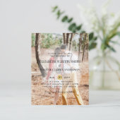 Papier Budget Photo Overlay Modern Wedding Invitations (Debout devant)