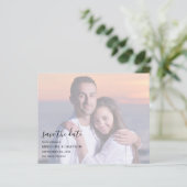 Papier Budget Photo Overlay Script Mariage de script Enre (Debout devant)