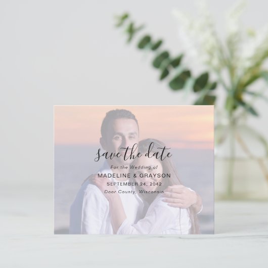 Papier Budget Photo Overlay Script Mariage de script Enre (Debout devant)