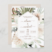 Papier Budget Photo Pampas Mariage Boho Grass (Devant / Derrière)